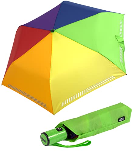 iX-brella Automatik Kinderschirm Safety Reflex extra leicht - Regenbogen von iX-brella