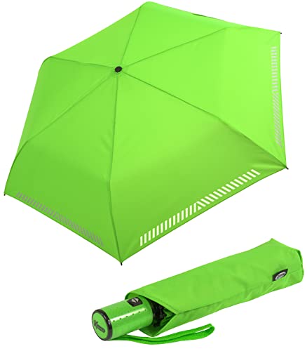 iX-brella Automatik Kinderschirm Safety Reflex extra leicht - neon grün von iX-brella