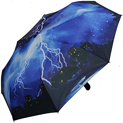 iX-brella Regenschirm Thunderstorm - Taschenschirm Auf-Zu-Automatik von iX-brella