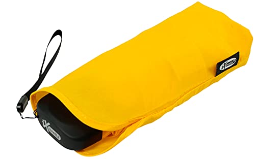 iX-brella Super Mini Taschenschirm mit großem Dach 94cm - Gold Fusion Yellow von iX-brella