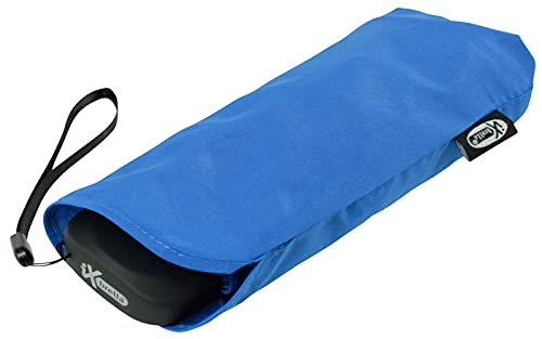 iX-brella Super Mini Taschenschirm mit großem Dach 94cm - Victoria Blue von iX-brella