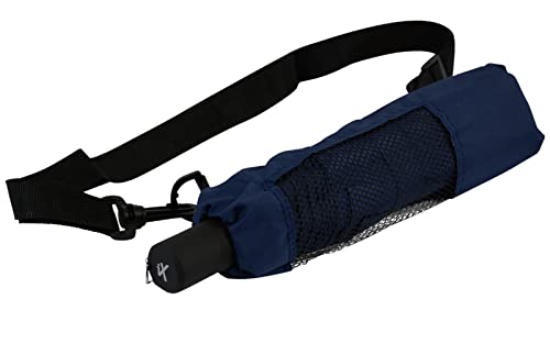 iX-brella Trekking XL Taschenschirm 115 cm groß mit Umhängetasche insignia blue von iX-brella