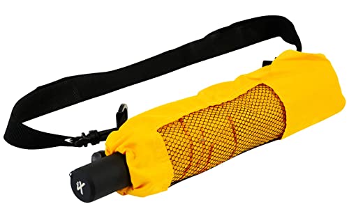 iX-brella Trekking XL Taschenschirm 115 cm groß mit Umhängetasche yellow von iX-brella
