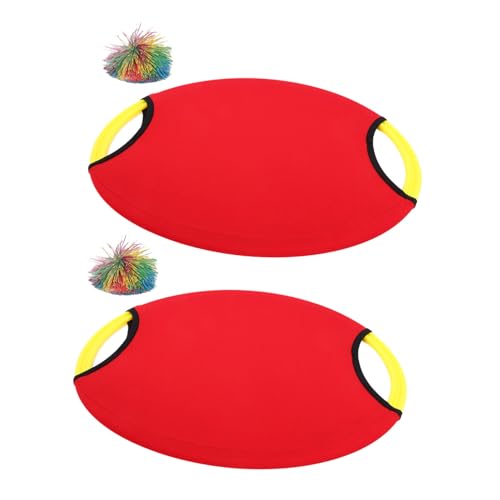 ibasenice 2 Sets Hüpf Paddelballspiel Hinterhof Paddelballspiel Strand Stringy Ball Flying Dish Fangspiel Sensorisches Stringy Ball Sensorisches Trainingsballspiel Fang von ibasenice