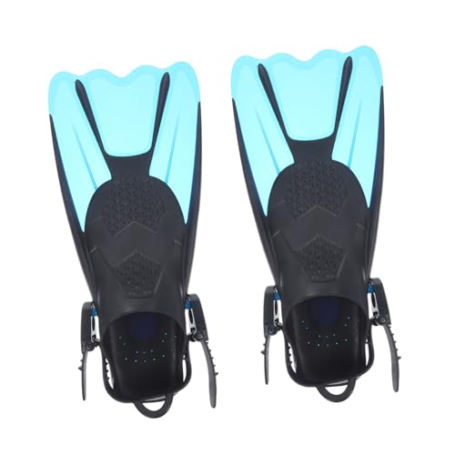 ibasenice 2 Stück Verstellbare Schwimmflossen für Erwachsene Ergonomisches Design Atmungsaktiv Offene Ferse als Tauchflossen und Trainingsausrüstung zum Schwimmen und Schnorcheln Blau von ibasenice