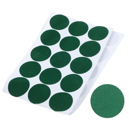 ibasenice Billardtisch Reparaturaufkleber Selbstklebend Pe lint Material Runde Grüne Markierungspunkte Langlebige Pool Tisch Tuch Flick Patches Einfache Anwendung Optimaler Spielkomfort von ibasenice