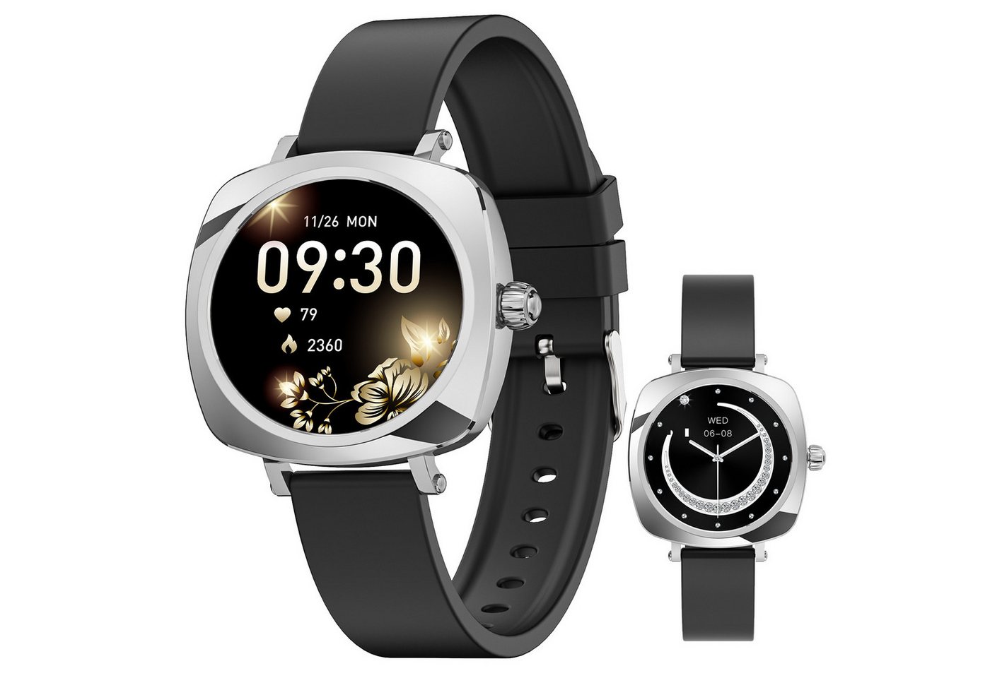 ibettertec Smartwatch Damen Herren,Fitness Tracker Uhr mit Anruffunktion Smartwatch (1.19 Zoll) IP67 Wasserdicht Fitness Tracker mit Schrittzähler Pulsuhr Sauerstoff Messgerät,Schlaf-Monitor, SpO2,100+ Sportmodi Outdoor Fitness Tracker,für Android iOS von ibettertec