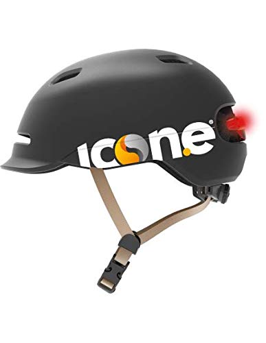 ICONE, ICON.E Helmet AIR Pure Black Unisex-Erwachsene, Einheitsgröße von ICONE