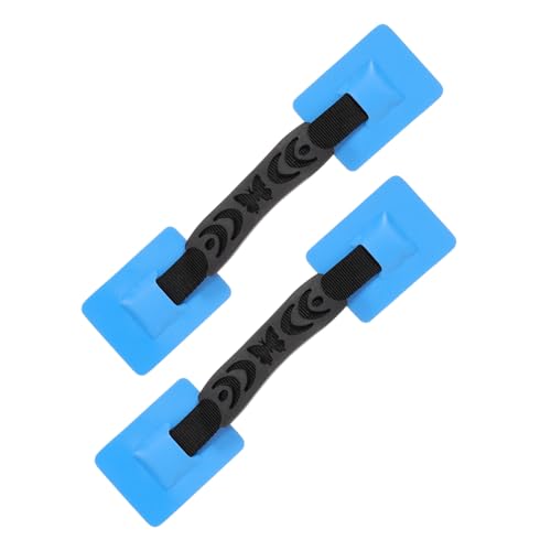 ifundom 2 Stück Flexibler Kajakgriff Kajakboot Paddelgriff Anti Rutsch Kajakgriffe Paddle Board Ersatzteile Kajakgriff Kit Kajak Kanu Tragegriff Stabile Kanugriffe Blau von ifundom