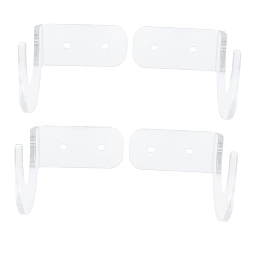 ifundom 4 Stück Teiliges Acryl Baseballschläger Display Halterung Wandhalter Baseball Bat Halter Verstellbar für Standardgröße Langlebig Transparenter Horizontaler Baseballschläger von ifundom