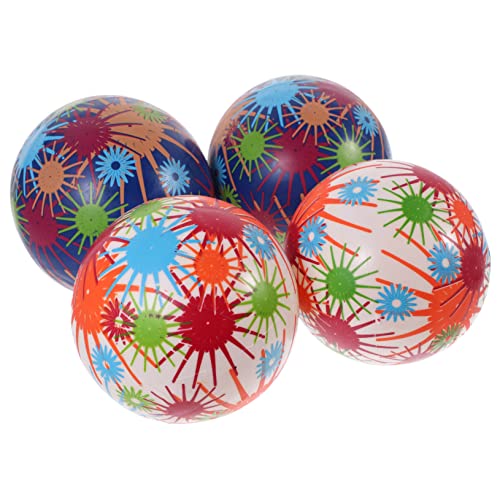 ifundom 4 Stück aufblasbarer Ball Hüpfball für Kinder aufblasbarer Wasserball Kinder entwicklung kindliche entwicklung Party-Hüpfbälle Spielbälle für Kinder Hüpfender Ball Spielzeug PVC von ifundom