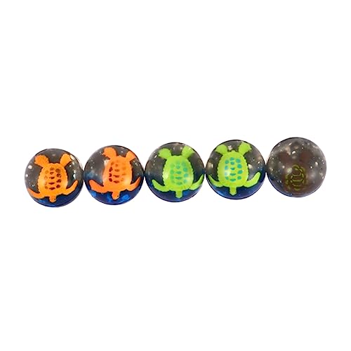 ifundom 5 Stück Transparenter Ball Hüpfball Kognitives Spielzeug Kinder Lernspielzeug Gummi Sprungball Lustiges Spielzeug Für Kinder von ifundom