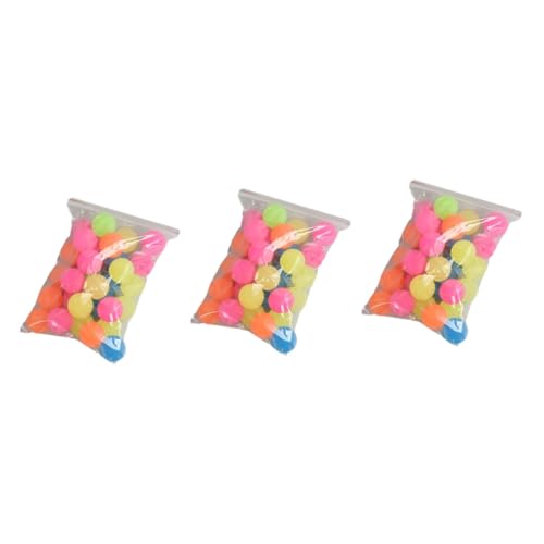 ifundom 60 Stück Lustiges Kinderspielzeug Fluoreszierender Ball Kinderbälle Hüpfball Gummiball Sprungball von ifundom