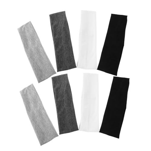 ifundom 8 Stück Teiliges Sport Stirnband Elastisch und Schweißabsorbierend Rutschfestes Workout Haarband für Damen und Herren Geeignet für Yoga Laufen Fitness und Fußballtraining von ifundom
