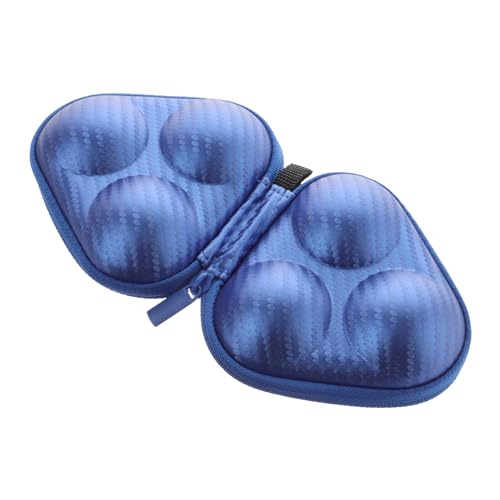 ifundom Praktische Leichte Tischtennisball Aufbewahrungstasche Kompakte Tragbarer Ball Organizer für Bälle Stilvoller Blauer Spielgeräte Storage Case von ifundom