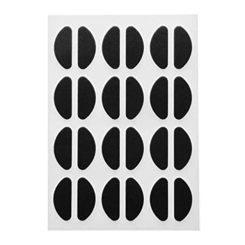 iiniim 12/20 Paar Eva-Schaumstoff/Silikon Nasenpads Anti Rutsch Brillenpads selbstklebend Brillen Nasenpolster für Brille Sonnenbrille Ersatzteil Zubehör Schwarz C One Size von iiniim