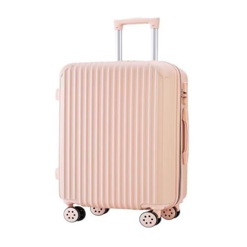 ikleu Koffer 20-Zoll-Trolley-Koffer for Damen, 26 Zoll, Robuster Und Langlebiger, Verdickter Koffer, Herren-24-Lederkoffer Suitcase (Color : Pink, Size : 26in) von ikleu