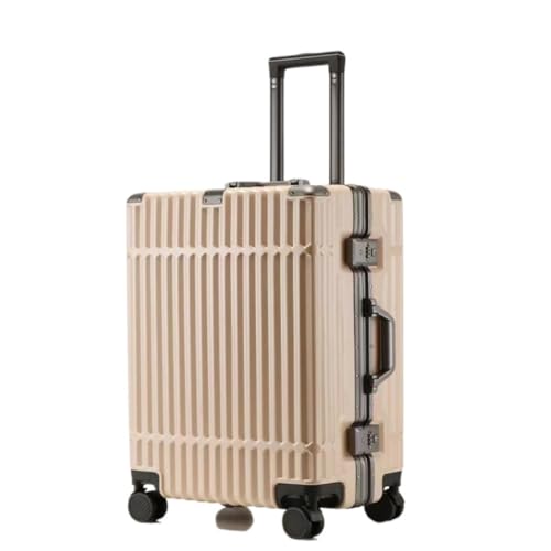 ikleu Koffer Gepäck 28-Zoll-Universalrad-Trolley-Koffer, Herren- Und Damenkoffer, Passwort-Schnallenschloss-Koffer Suitcase (Color : Pink, Size : 20in) von ikleu