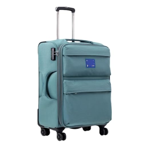 ikleu Koffer Ultraleichter Oxford-Stoffkoffer, Universal-Rollentrolley, Boarding-Koffer, Canvas-Passwortkoffer Suitcase (Color : A, Size : 28IN) von ikleu