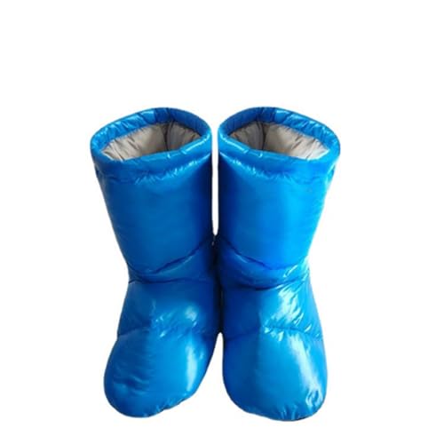 Unten Booties Leichte Unten Schuhe Down Abdeckung Fuß Socken für Schlafsack Zelt Outdoor Camping Blau von illuevagrun