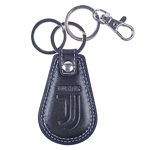 Schlüsselanhänger aus Leder Juventus 131785 40351, Schwarz, Taglia unica von imma