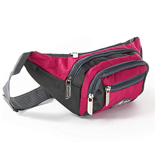 DrachenLeder Damenhandtasche Gürteltasche Tasche pink Nylon 33x14x10 OTJ507P Nylon Gürteltasche von imppac
