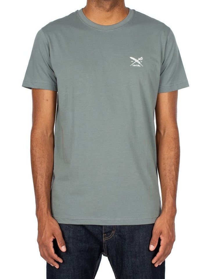 iriedaily T-Shirt - Basic T-Shirt - graues T-shirt - einfarbiges Shirt kurzarm von iriedaily