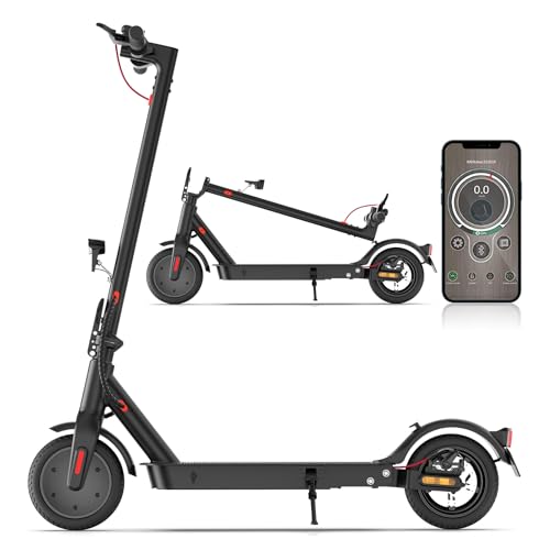 E Scooter mit Straßenzulassung, 30km Reichweite, 8,5 Zoll Wabenreifen Elektroroller Belastung LED | bis 120kg | 20km/h ABE Elektro Scooter |Faltbarer E Roller für Pendeln |Duales Bremssystem von isinwheel