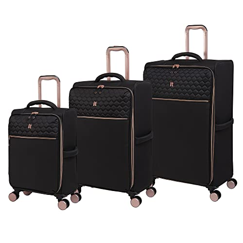 it luggage Divinity II 3-teiliges Set mit 8 Rädern, erweiterbar, Schwarz von it luggage