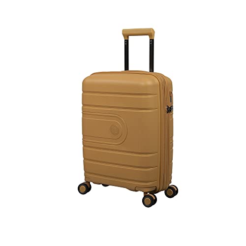 it luggage Eco Tough 66 cm Hardside Checked 8 Räder erweiterbarer Spinner, Honey Gold, 26", Eco Tough 66 cm (26 Zoll), kariert, 8 Räder, erweiterbar von it luggage
