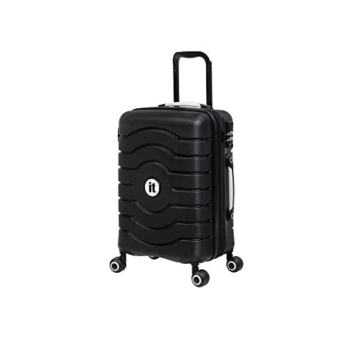 it luggage Intervolve 53,3 cm Hardside Handgepäck-Spinner mit 8 Rädern, Schwarz, 21", Intervolve Handgepäck-Spinner, 53,3 cm (21 Zoll) von it luggage