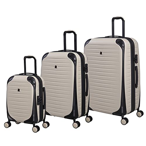 it luggage Lineal 3-teiliges Hardside 8 Räder erweiterbares Spinner Set, Oystergrau, 3 Pc Set, Lineal 3-teiliges Hardside 8 Räder erweiterbares Spinner-Set von it luggage