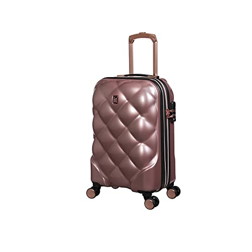 it luggage St Tropez Trois Hartschalen-Handgepäck, 8 Räder, erweiterbar, 53,3 cm, Metallic-Roségold, 21", St Tropez Trois 53,3 cm (21 Zoll) Handgepäckstück mit 8 Rädern, erweiterbar von it luggage