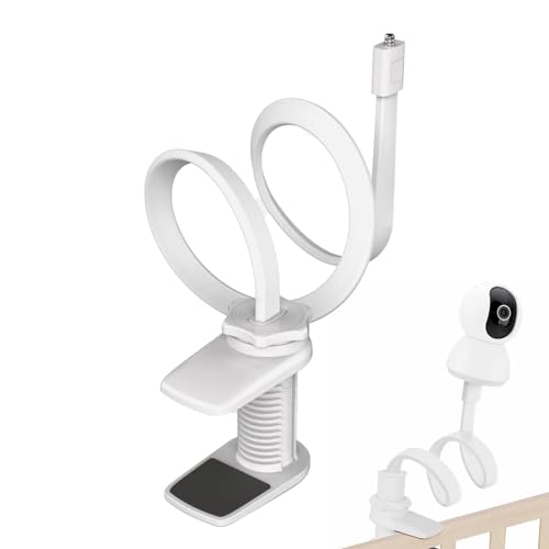 itrimaka Kinderkamerahalterung,Flexibler Kindermonitorhalter | Monitorhalterung - Kamerahalterung für Kinderbett mit Clip, vielseitige Drehhalterung, Flexible Armhalterung, Kameraregal für von itrimaka