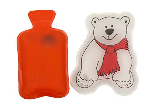 Taschenwärmer Eisbär und Wärmflasche 2er Set - Handwärmer - z.B. als Wichtelgeschenk von itsisa