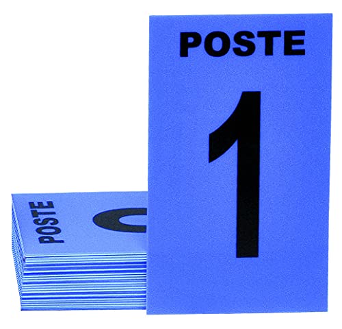 Januel – Postkarten für Jagd, Jagd, Jagd, Jagd, Jagd, 24 nummerierte Postkarten, 3 neutrale Karten, 6 x 10 cm, weiches PVC, Blau von januel