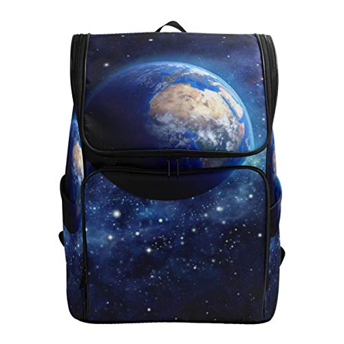 Jeansame Rucksack Schultasche Laptop Reisetasche Universum Weltall Galaxy Sterne Planeten Erde für Kinder Jungen Mädchen Damen Herren von jeansame