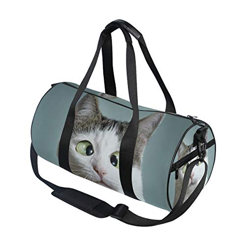 Jeansame Sporttasche mit süßen Katzen-Motiv, für Damen, Herren, Jungen, Mädchen von jeansame