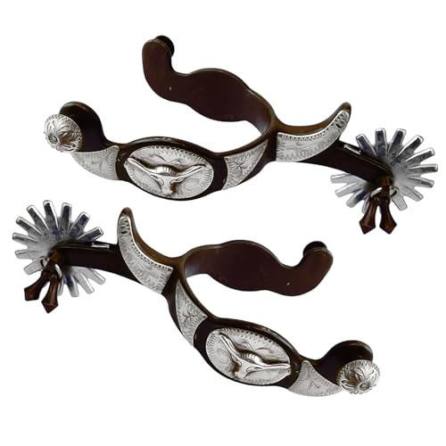 jebyltd Metal Horse Spur Western Cow Boy Spur Herren Mit Ausrüstung Stiefel Dekoration Reitzubehör von jebyltd