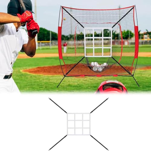 Einstellbare Schlagzone Ziel für Baseballnetz, Übung Werfen und Schlagen mit Genauigkeit, Pitcher-Genauigkeitstrainingshilfen Baseball-Trainingsgeräte von jileijar