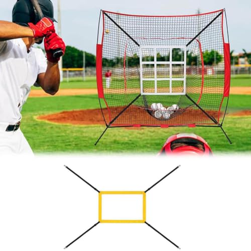 Einstellbare Schlagzone Ziel für Baseballnetz, Übung Werfen und Schlagen mit Genauigkeit, Pitcher-Genauigkeitstrainingshilfen Baseball-Trainingsgeräte von jileijar