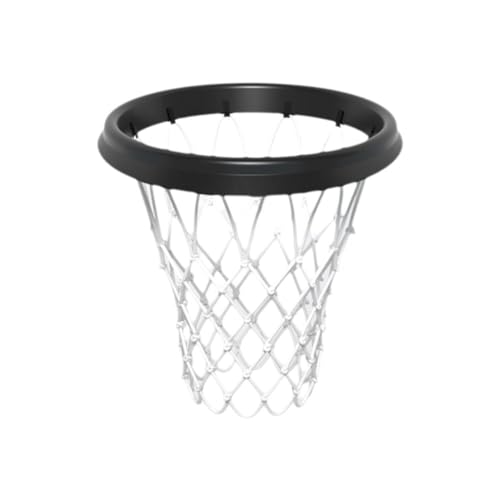 jileijar Tragbares Basketballnetz, einfach zu installierendes Basketballnetz, abnehmbares Basketballnetz, Ersatz für randlose Körbe, leicht für Indoor-Outdoor-Sportarten von jileijar