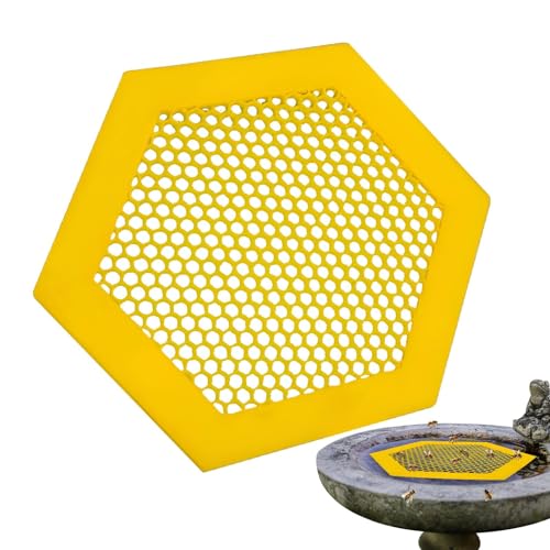 3D-gedruckte schwimmende Bieneninsel – Wasserstation für Schmetterlinge und Bienen, Bieneninsel im Bienenstock-Design, Bienenwasserauffangbecher für durstige Bestäuber von jlceh