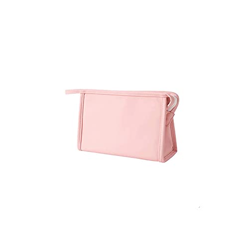 jonam Aufbewahrungsboxen Damen Reise Kosmetiktasche PU. wasserdichte kleine süße Bonbonfarbe Tragbare Kupplung Toilettenartikel-Pflegeprodukte Einfache Aufbewahrungsbox(Color:Pink) von jonam