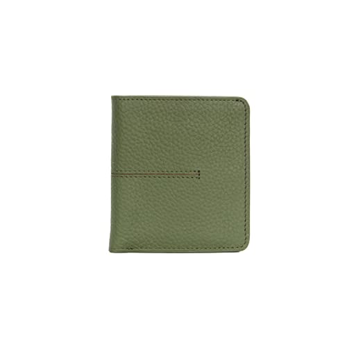 jonam Geldbörse für Damen Brieftasche Weibliche Kuhleder Frauen Geldbörse Slim Nette Dame Haspe Brieftaschen (Color : Green) von jonam