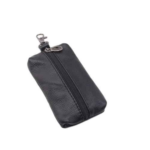 jonam Geldbörse für Damen Car Key Case, Wallet, Wallet, Zipper Bag, Key Manager, Business Card Holder, Gift (Color : Black) von jonam