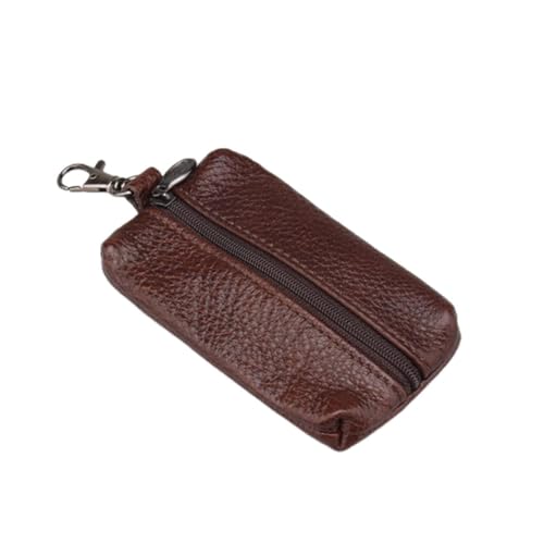 jonam Geldbörse für Damen Car Key Case, Wallet, Wallet, Zipper Bag, Key Manager, Business Card Holder, Gift (Color : Bruin) von jonam