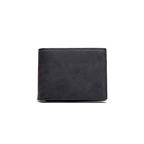 jonam Geldbörse für Damen Damen Brieftaschen Kleingeld Geldbörsen Brieftaschen Dünne Brieftasche mit Münzbeutel Reißverschluss Brieftasche (Color : Black) von jonam