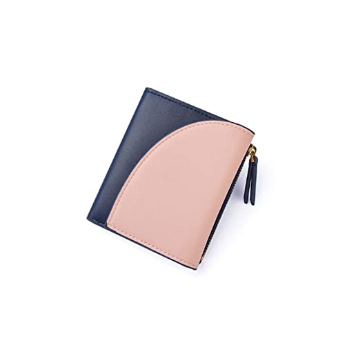jonam Geldbörse für Damen Farbe Kontrast Mode Frauen Geldbörse Kurze Münze Geldbörse Kartenhalter Kleine weibliche Hase Mini-Kupplung (Color : Pink) von jonam