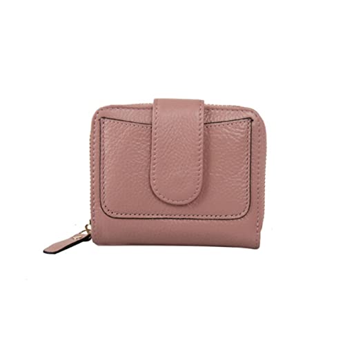jonam Geldbörse für Damen Frauen Brieftaschen Reißverschluss und HASP Kuhleder draußen Pu. Leder innen weiblicher Geldbörse Große Kapazität (Color : Pink) von jonam